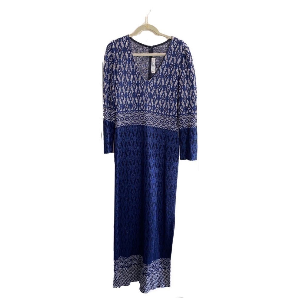 St. John evening Santana knit long maxi dress side slit - Picture 2 of 13